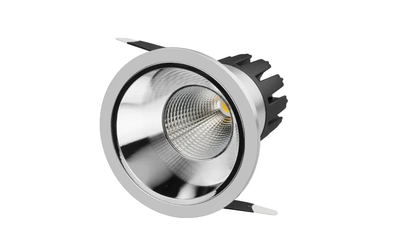 2020 Newest Design Round Anti Glare COB Downlights 12W 3000K Warm White for Hotel Lighting