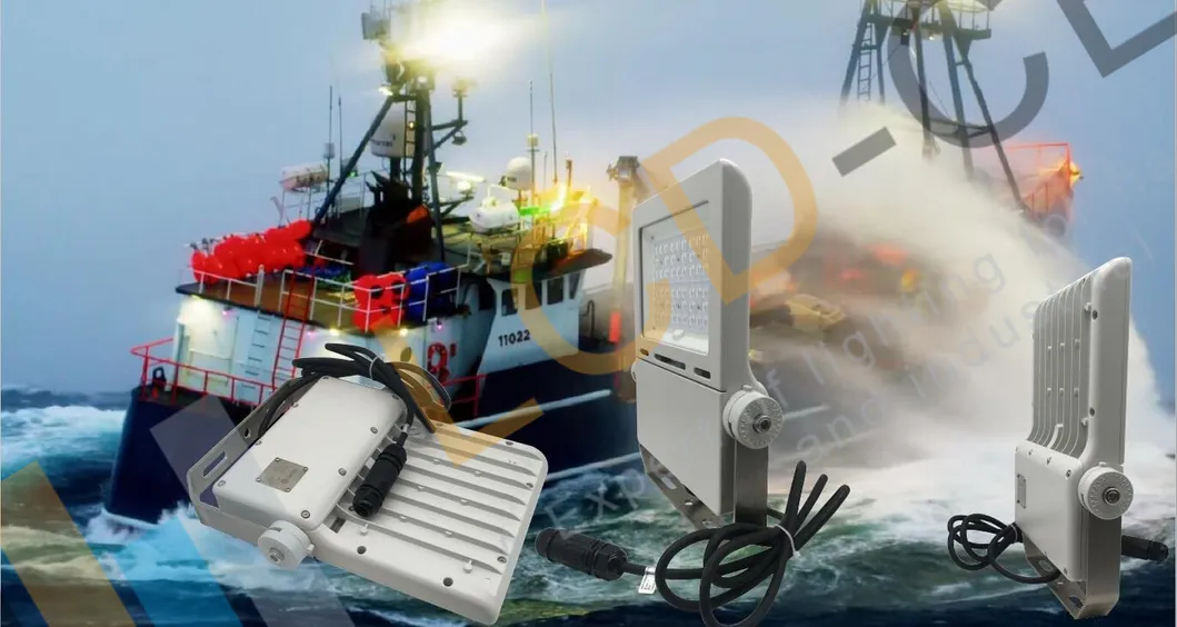 Copper Free Aluminum Die-Cast Heat-Sink Housing 120-145lm/W Super Bright CREE Osram LED Flood Light with Adaptor Bracket Mount Dock Lighting Lamp 220V IP67