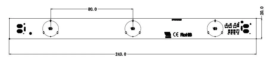DC12V SMD 2835 / 3030 Backlight LED Rigid Strip TV Lens Strip Light Bar for Light Box