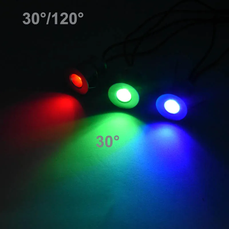 DIY Lighting System 1W IP65 Mini LED Spotlight RGB with Controller