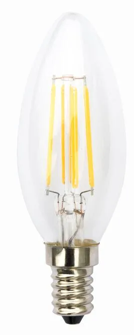 E14 4W 400lumen Filament Light Bulb LED Lamp Tip