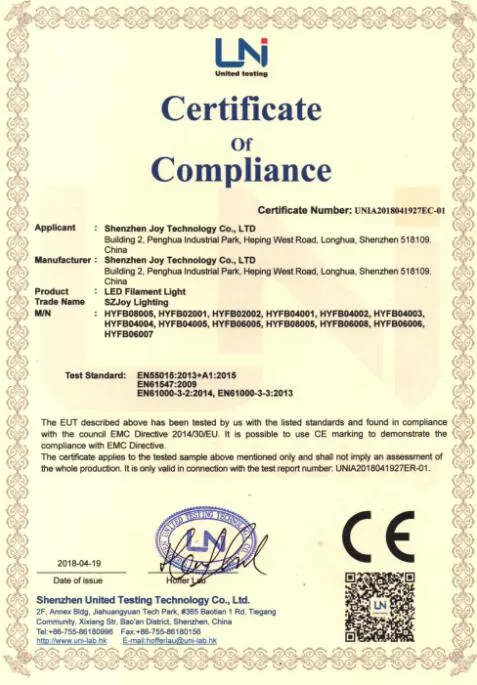 E14 4W 400lumen Filament Light Bulb LED Lamp Tip