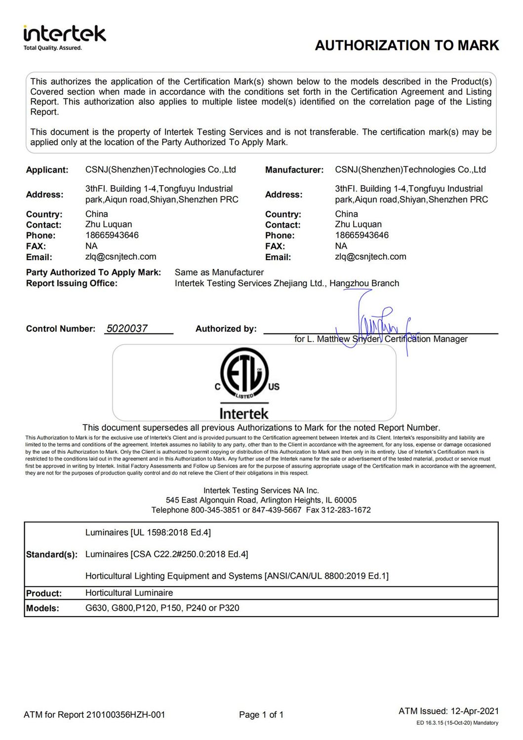 ETL/CE Approved Professional Commercial Full Spectrum LED Plant Grow Lights (800W 2.7umil/J) Daisy Chain for Hemp Planting