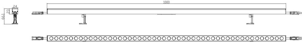 Exterior Wireless LED Wall Washer Lighting DMX 512 Control