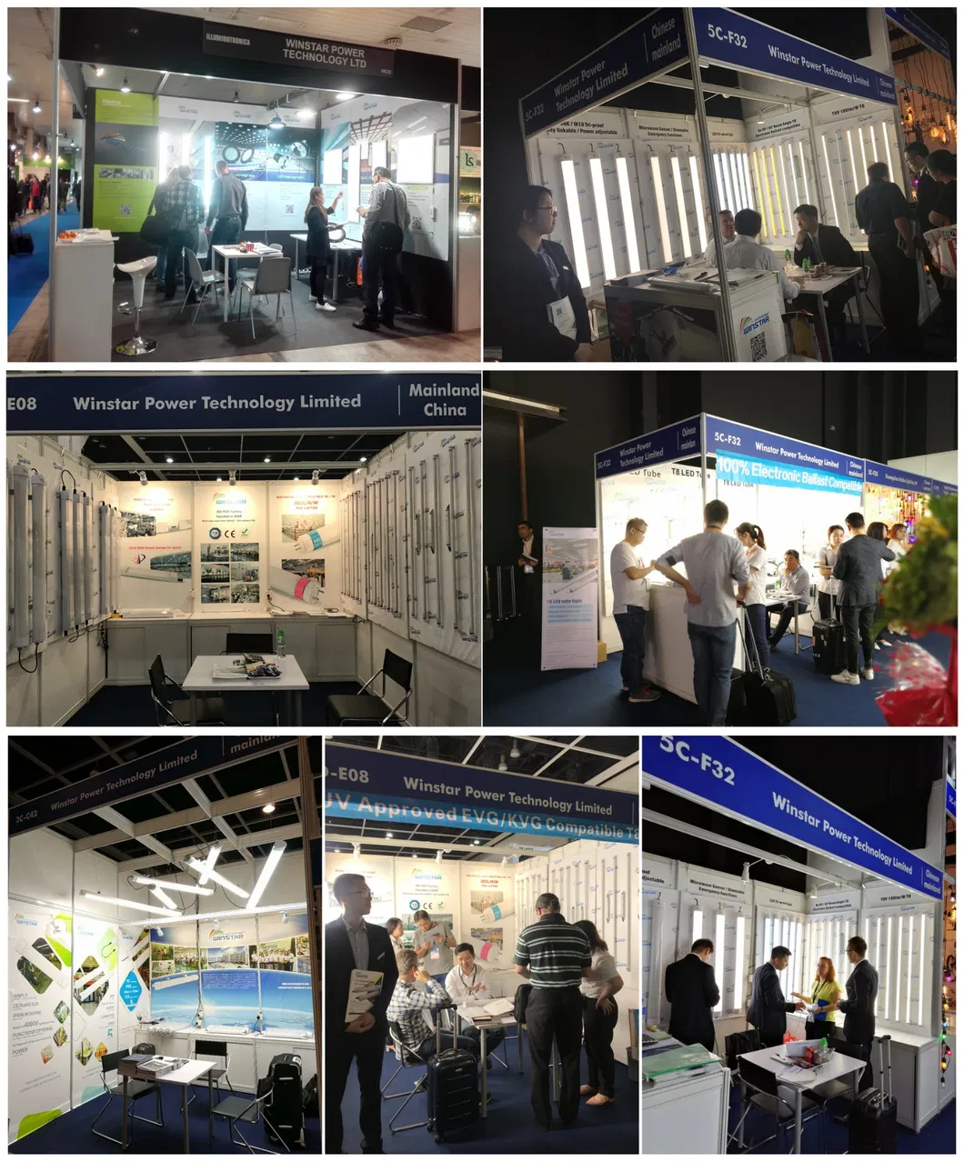 High Lumen Efficiency 180LMW 160LMW LED T8 Tube 1.5m 25W, Evg/Kvg Compatible or AC85-265V Directly Input