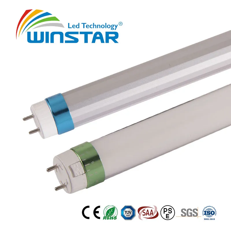 High Lumen Efficiency 180LMW 160LMW LED T8 Tube 1.5m 25W, Evg/Kvg Compatible or AC85-265V Directly Input