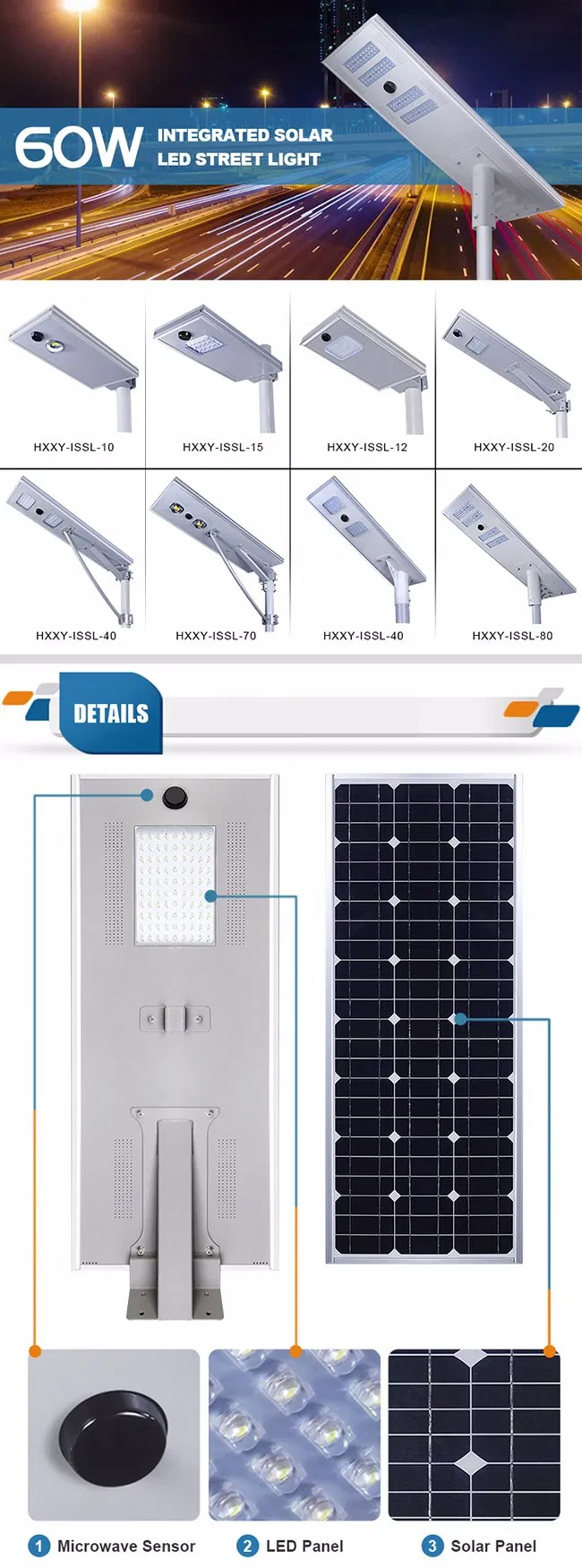 Lithium Battery for Solar LED Street Light with Pole