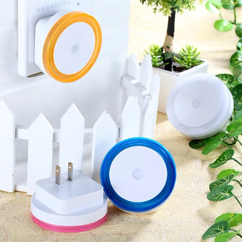 Mini Wall Plug Twilight Sensor LED Night Lamp Light