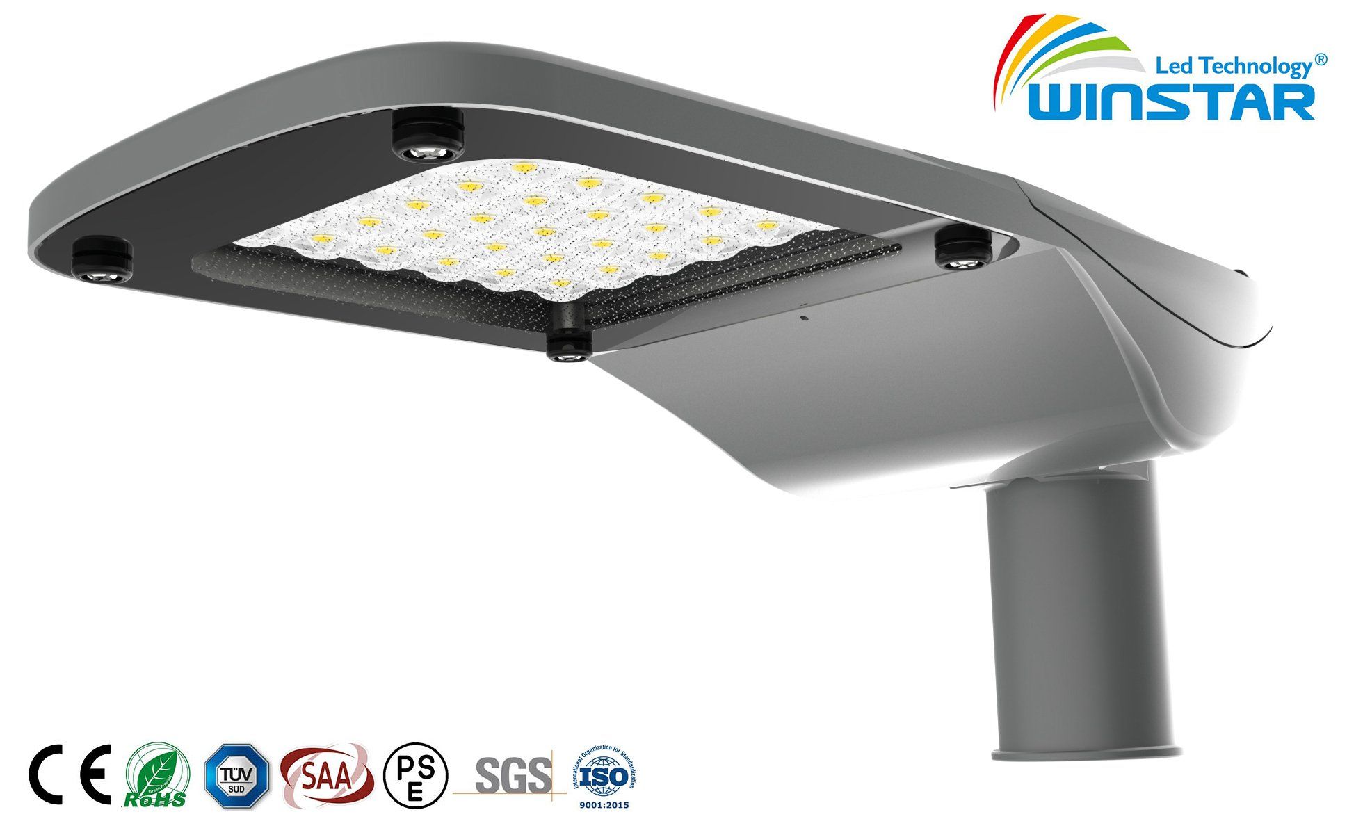 New Design LED Street Light 150LMW with Microwave and Daylight Sensor
