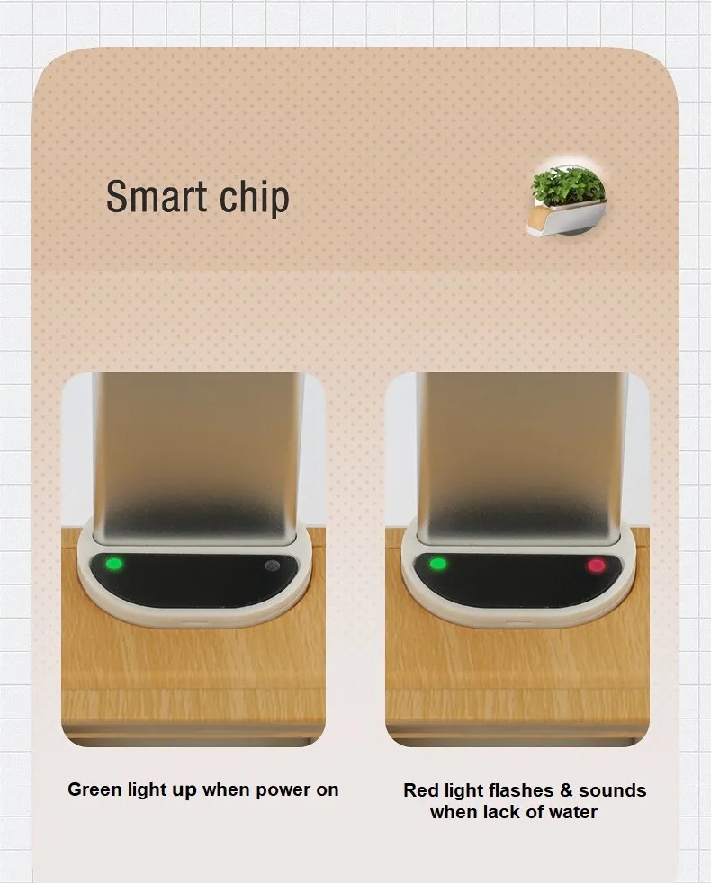 Smart Planter All in One Integrated Hydroponic Grow Light LED Lamp Garden