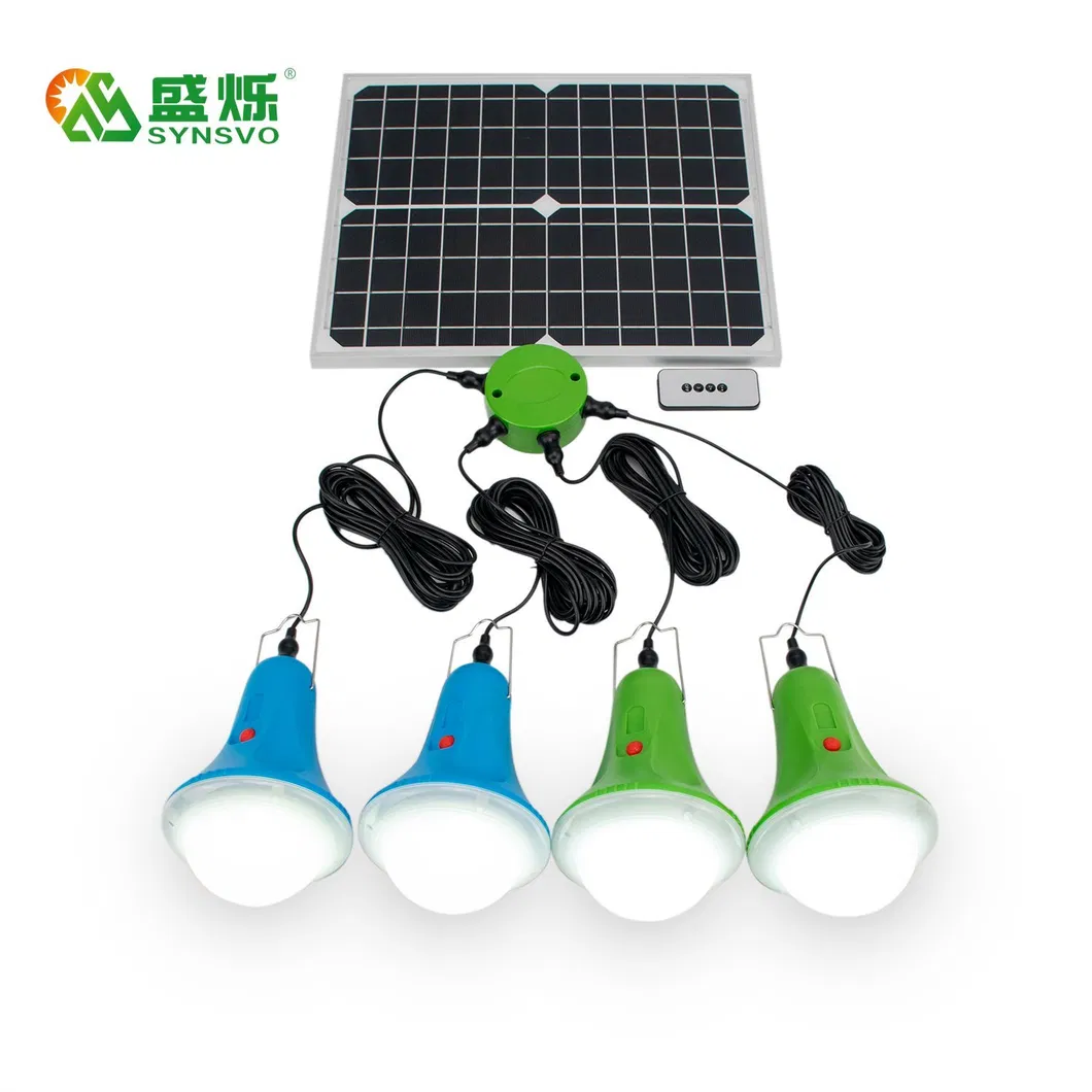 Solar Power System Lights with Remote Controller IP55 Outdoor Lamp