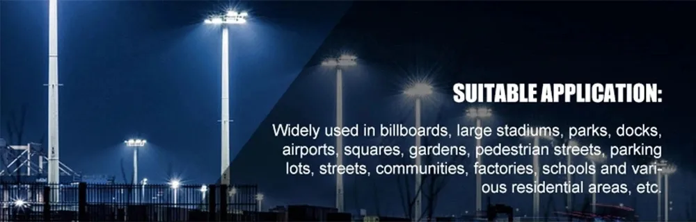 Spotlight High Mast Port Outdoor Projector Stadium Tennis Sport Court Lighting LED Flood Stadium Light